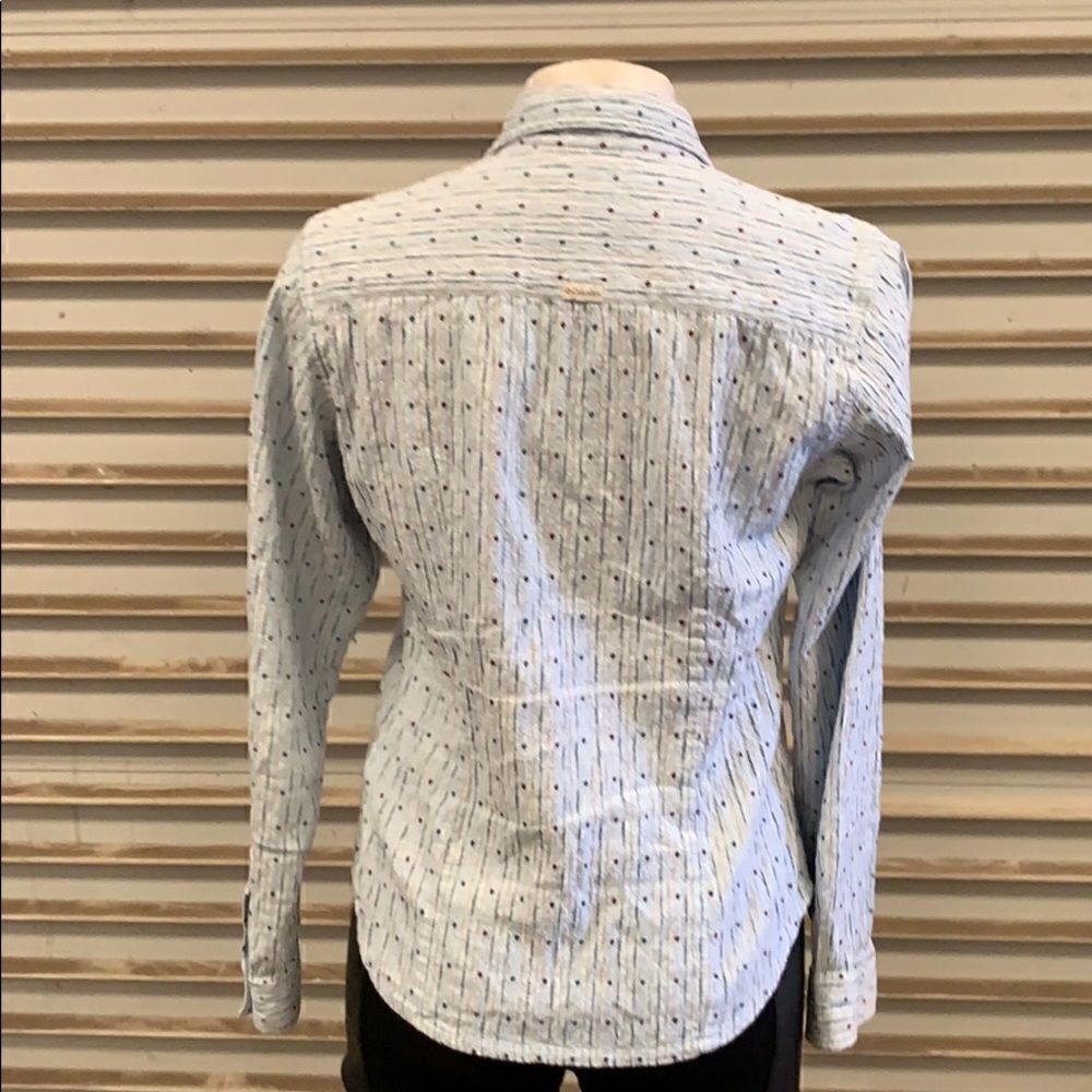 Columbia long sleeve button up top cotton blend - Picture 7 of 8
